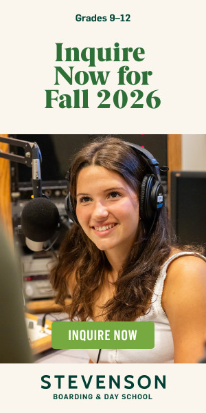 Stevenson Upper Division 2025-26 Retargeting Ad 300x600 B Version